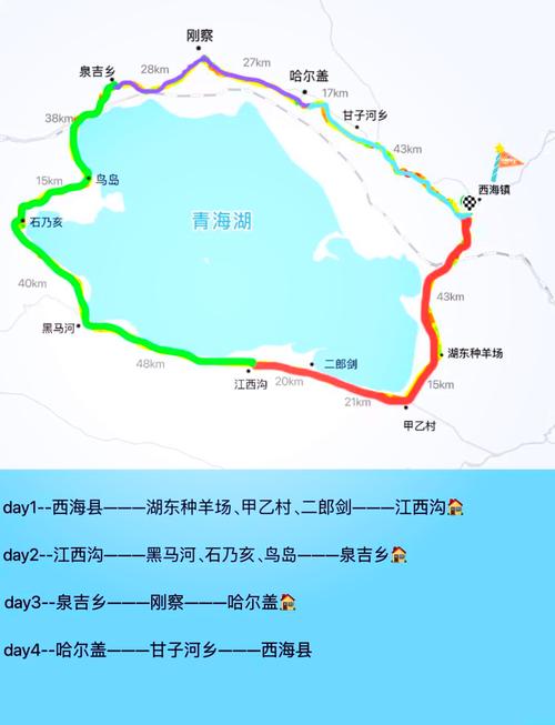 青海湖骑行攻略，青海湖骑行线路