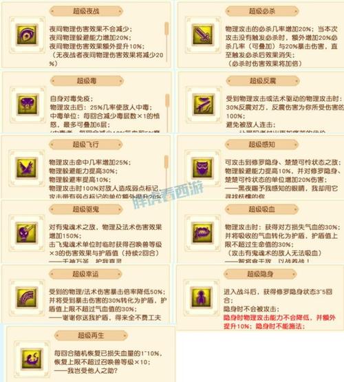 梦幻西游技能/梦幻西游技能图顺序图 梦幻西游技能/梦幻西游技能图顺序图