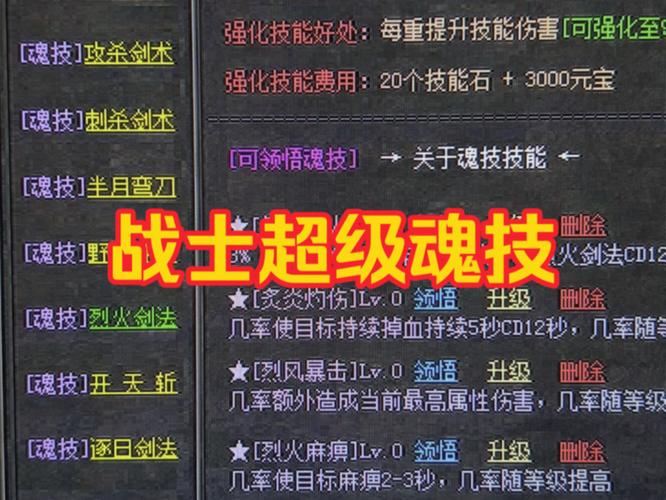 “传奇技能介绍”了解游戏快人一步