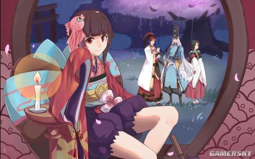 阴阳师神乐手绘教程-阴阳师神乐设计图