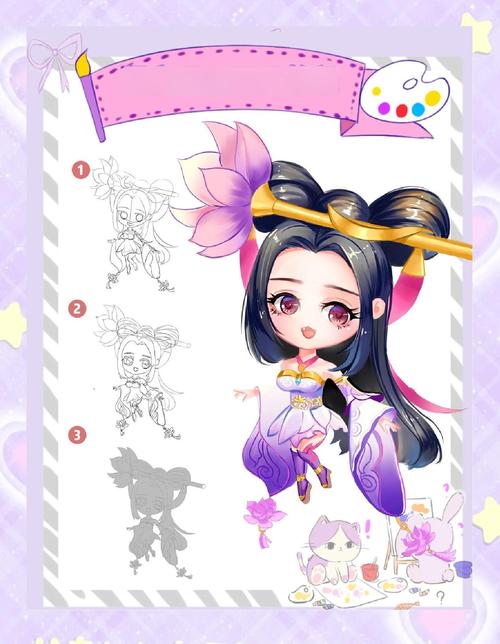 王者荣耀画画教程，王者荣耀画画教程q版