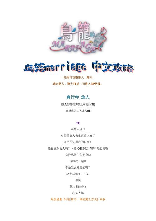 鸟笼婚姻攻略-鸟笼婚姻攻略人物